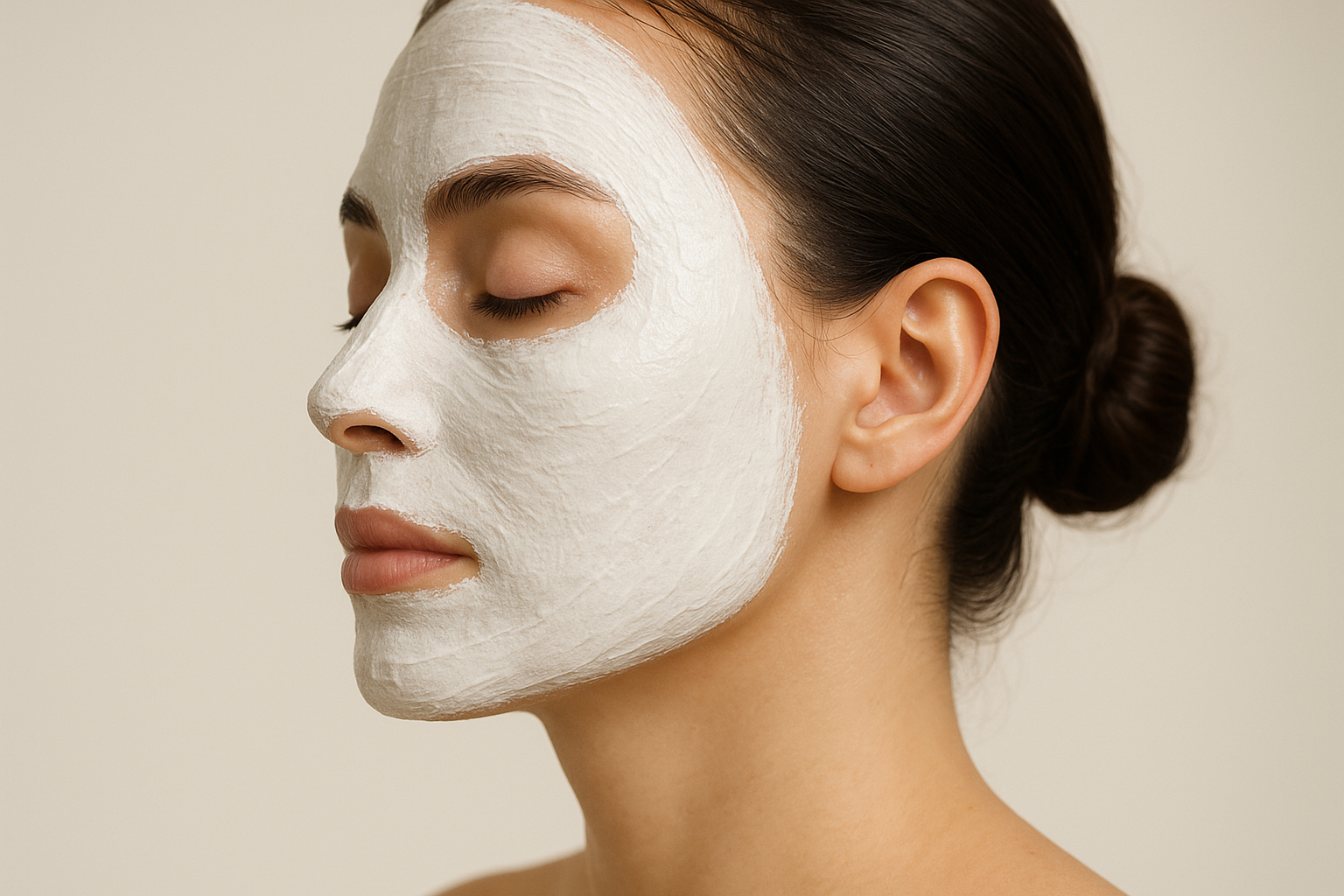 la creme sur tout le visage